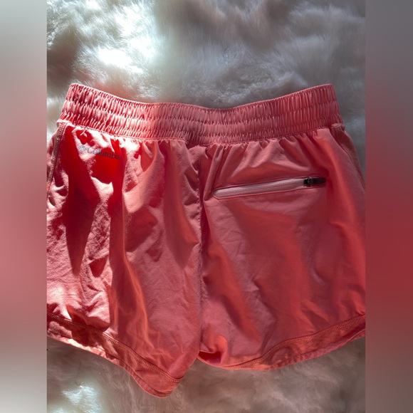 Columbia Womens Athletic Running Shortd Size small s Hiking Travel Orange - Picture 7 of 8